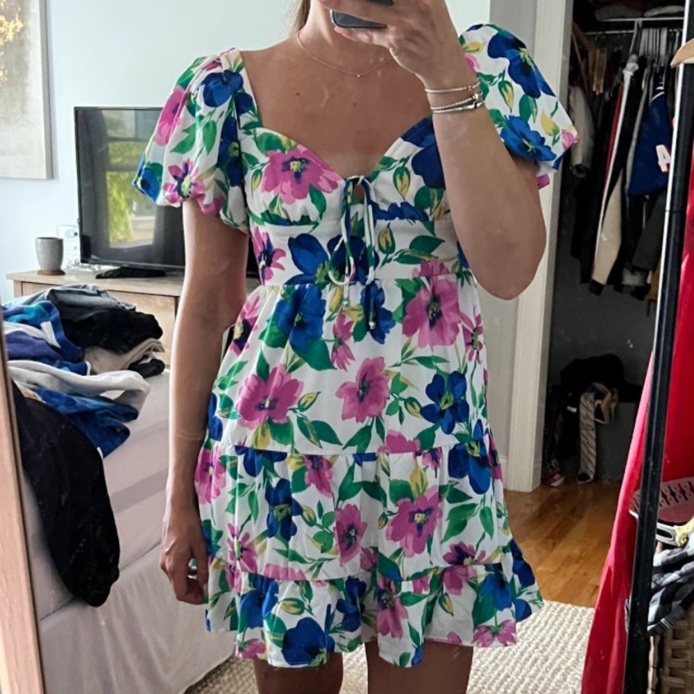 NWOT Speechless Tate Mini Floral Dress w/ Strappy Back - Picture 1 of 5